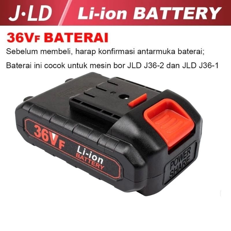 Baterai jld 36vf baterai mesin bor cordless