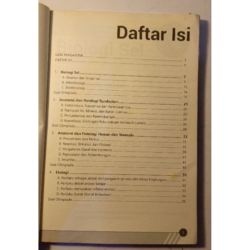 PRELOVED BUKU OSN BIOLOGI