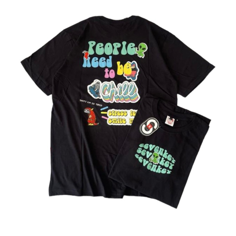 t-shirt pria tshirt distro kaos pria kaos distro baju pria kaos NEXTIME ALIEN kaos oversize kaos ori