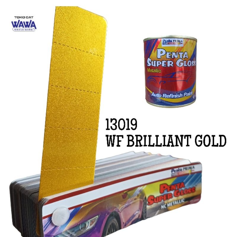 Cat duco Penta Super Gloss NC WF Brilliant Gold Metallic emas 1kg kilap cepat kering