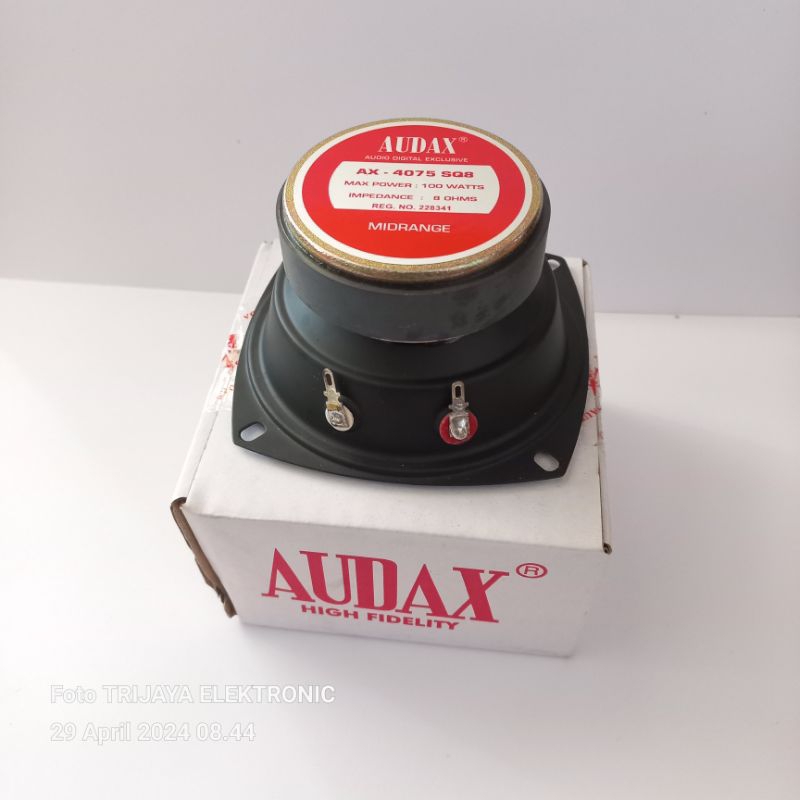 Speaker Audax 4 Inch AX 4075 SQ8 Mid Range 100 Watt