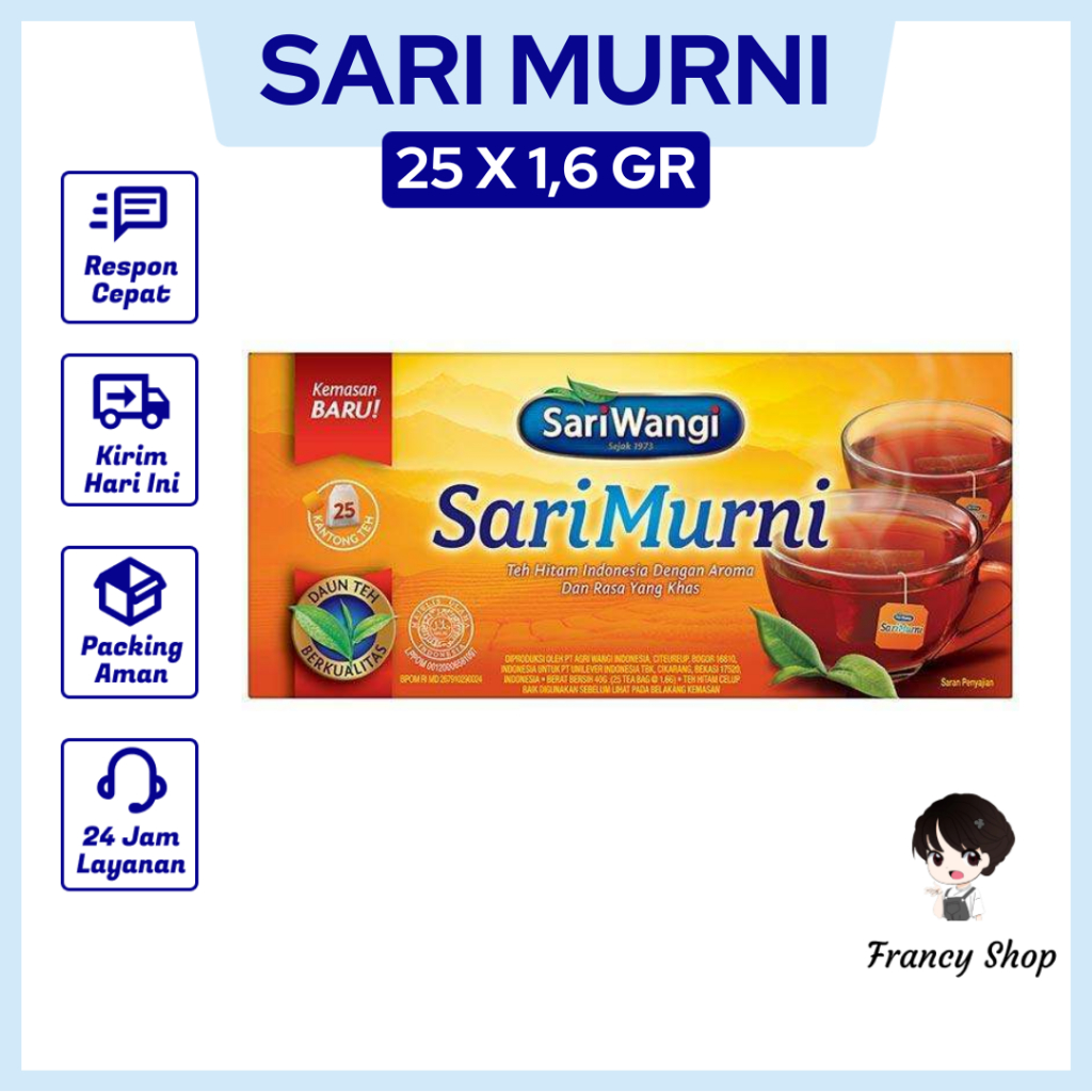 

Sarimurni Teh Celup 1 Kotak isi 25 1.6 gr