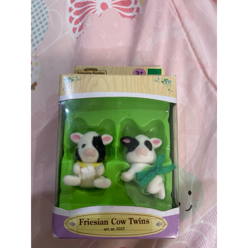 Sylvanian Families Baby Friesian Cow Twins Original Epoch