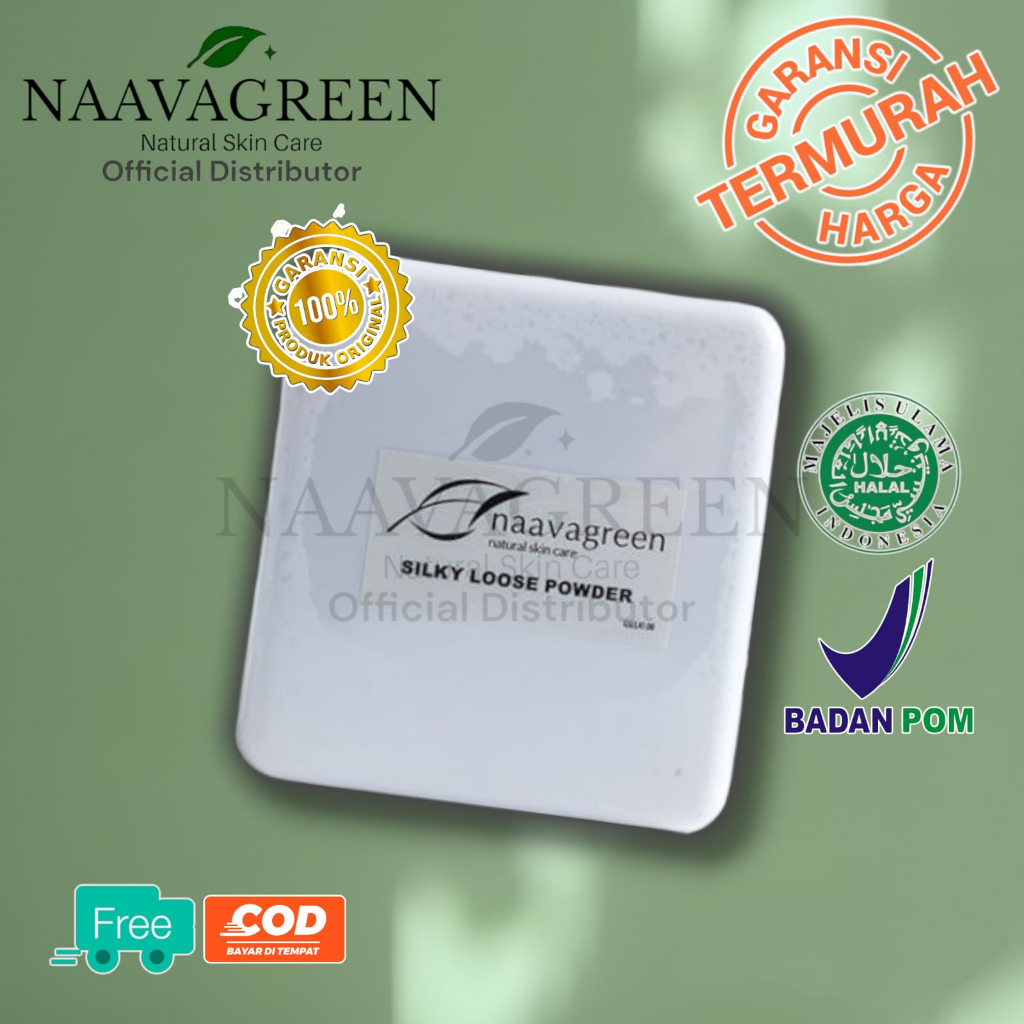 Loose Powder Naavagreen / Bedak Tabur Naavagreen/Bedak Tabur/Naavagreen Bedak/BEDAK TABUR NAAVAGREEN