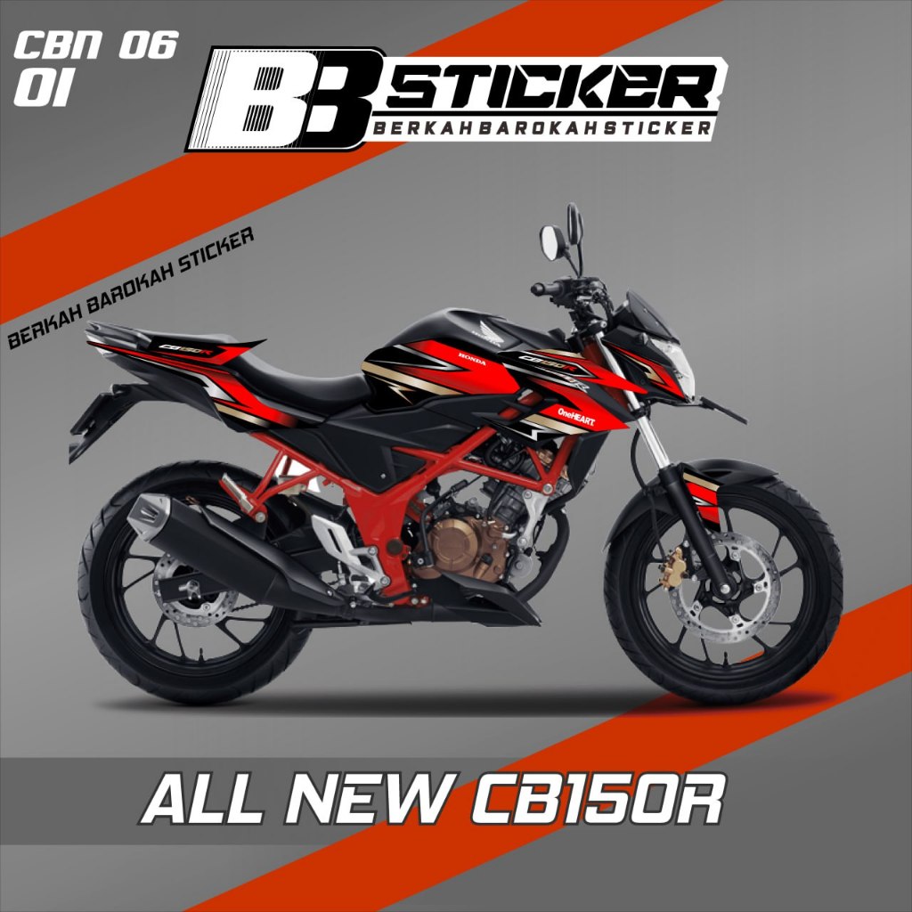 STRIPING VARIASI NEW CB - 150R FACELIFT BISA HOLOGRAM STIKER ALL NEW CB150R CBN 6
