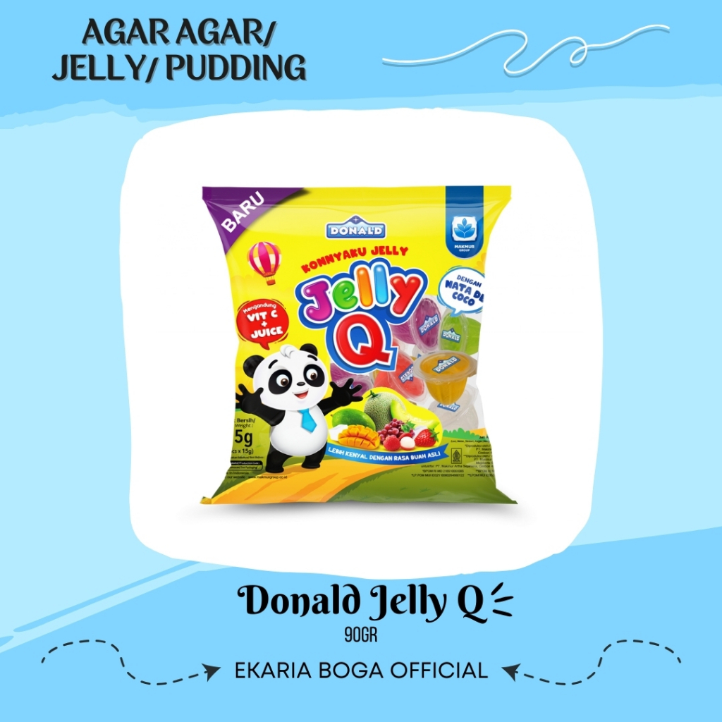 JELLY | AGAR AGAR | PUDDING | DONALD KONNYAKU JELLY | DONALD JELLY Q 90GR