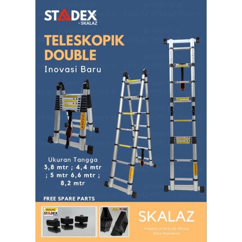 Tangga STADEX SKALAZ Double Teleskopik 4,4 meter