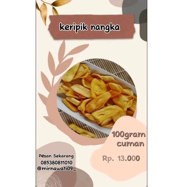 

KeripikNangkamanislegit100gram