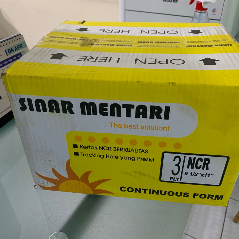 

Continous Form 9,5 x 11 3ply Warna Sinar Mentari GOSEND INSTANT