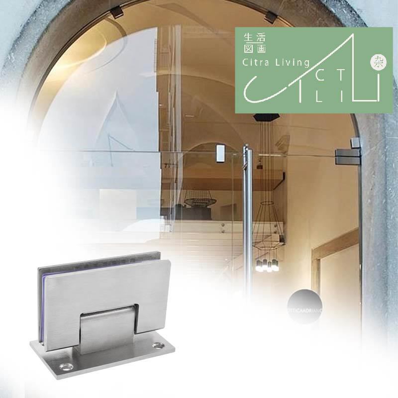 1pcs Engsel Pintu Kaca Kamar Mandi Stainless / Engsel Pintu Kaca Kamar Mandi Jepit