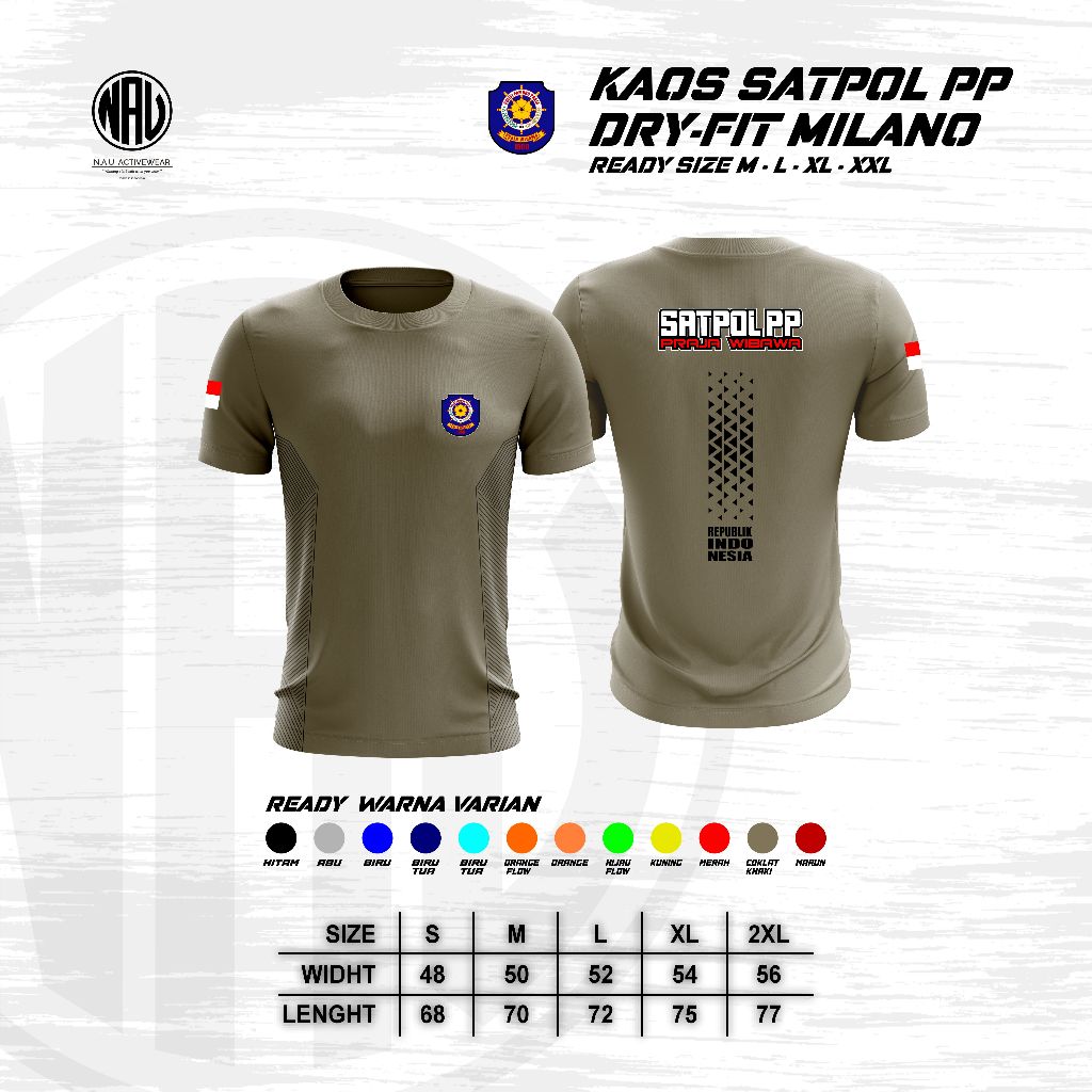 Kaos Satpol PP - Kaos Jersey  Satpol PP - Kaos DryFit  Satpol PP