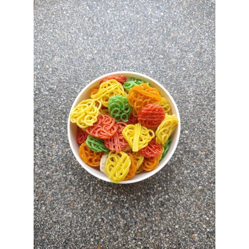 

krupuk mawar seblak / krupuk mawar mentah / krupuk mawar warna kecil 1kg