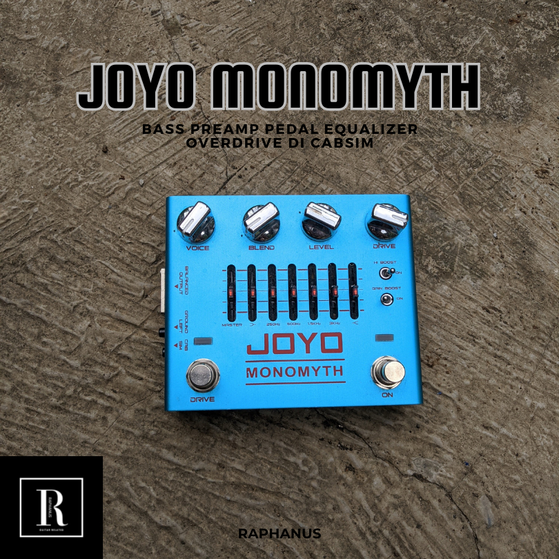 Joyo Monomyth R-26 Bass Preamp Pedal Equalizer Overdrive DI Cabsim