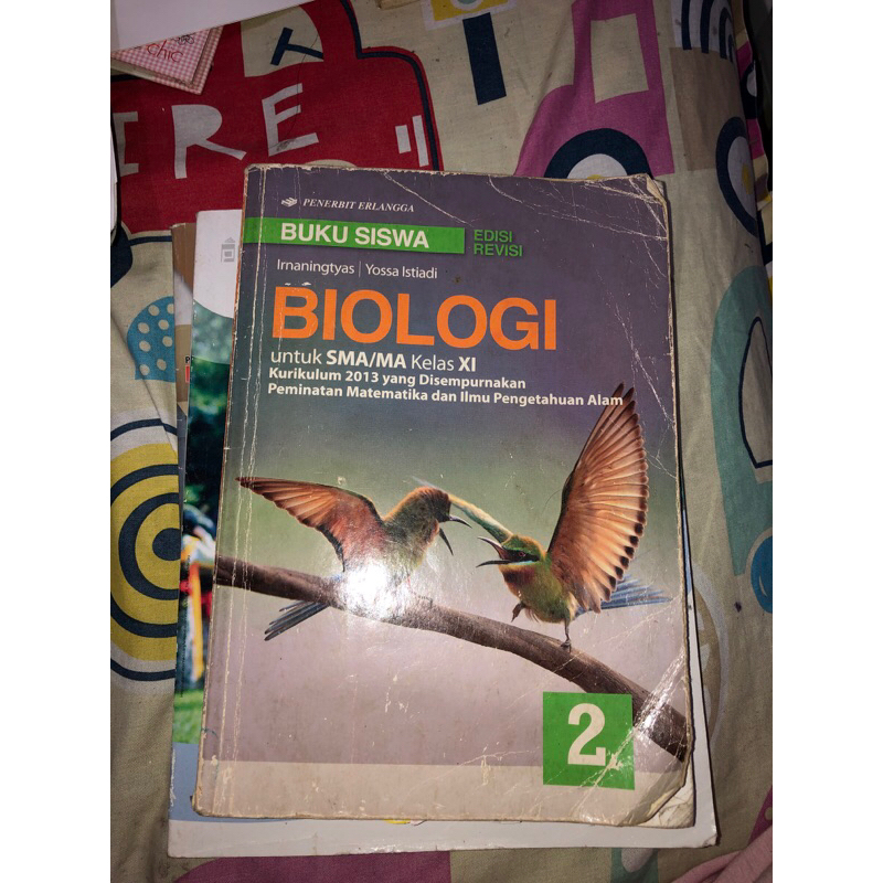 preloved buku biologi peminatan penerbit erlangga kelas 11 kurikulum 2013
