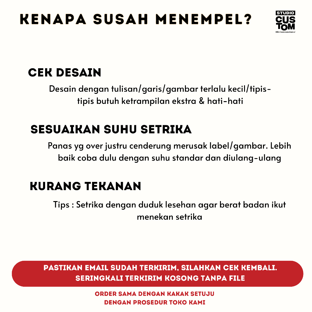 Studiocustom sehari jadi sticker label tempelan kain tag label baju nama anak dtf custom siker size