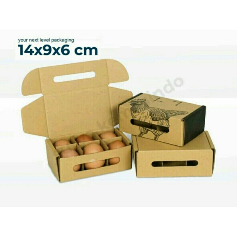 

Box Telor isi 6 (14x9x6) Box/Kardus/Tray Telor/Packing/Telor Ayam