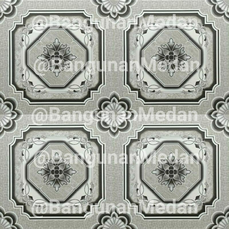 40x40 KIA KERAMIK KW 1 A SUMBA GREY ABU FLORES BEIGE CERAMICS TERBARU LANTAI KILAT GLOSSY MOTIF BATI