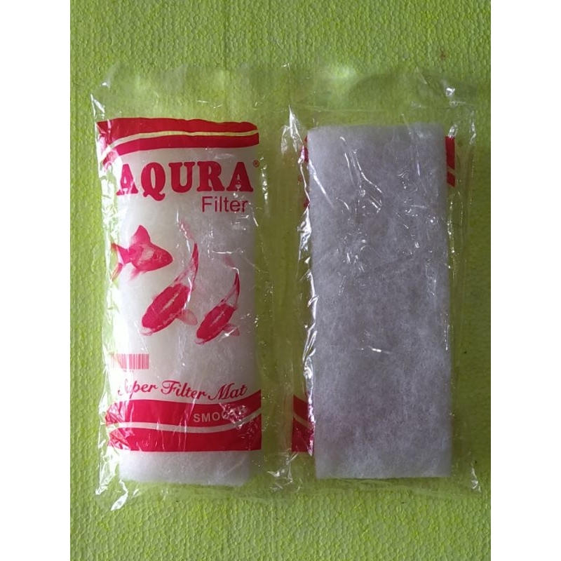 Kapas Busa Filter AQURA Aquarium / 3 Lapis Aqura / Busa Aqura Kecil