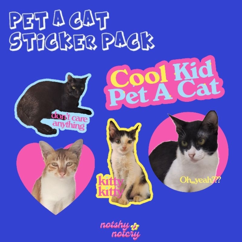 

pet a cat part two sticker pack