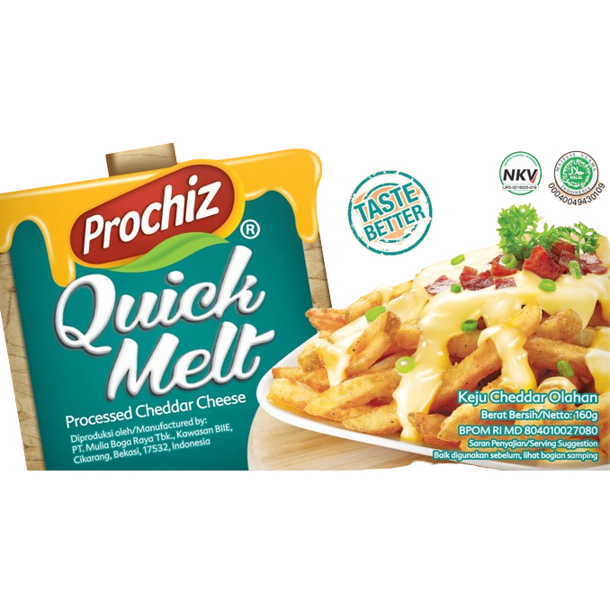 

Keju Prochiz Quickmelt - 160g