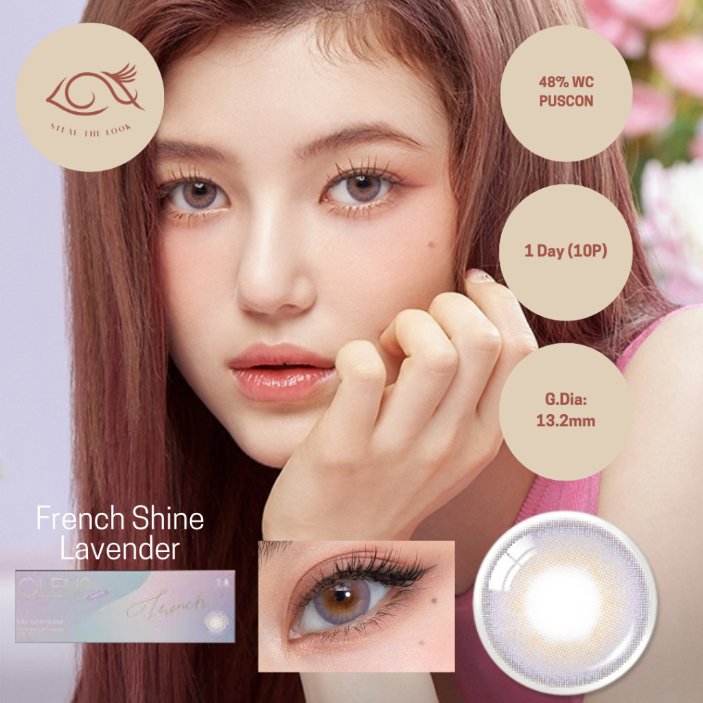 Ready Ori 100% Olens Newjeans & Blackpink Daily French Shine Lavender ( 10pcs) pemakaian 1 hari