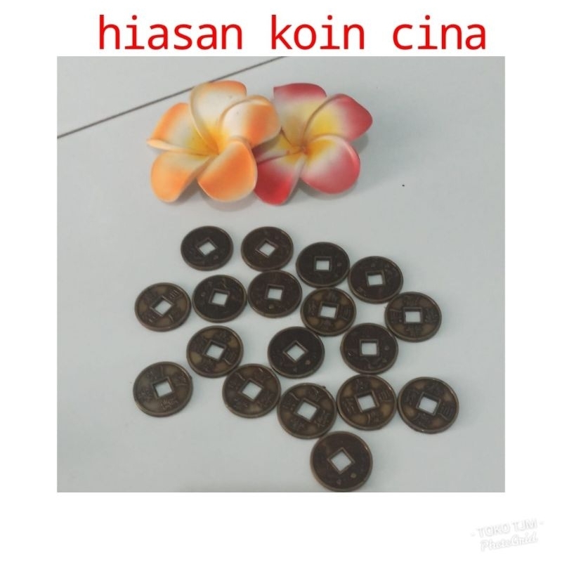 HIASAN KANCING KOIN CINA PLASTIK BUNGKUS ECER