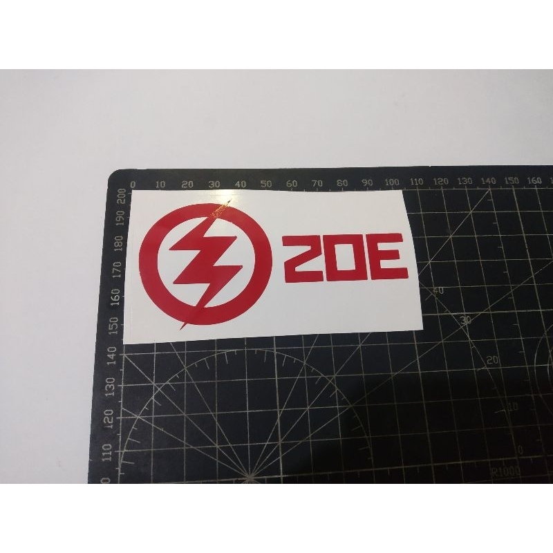 

cutting stiker zoe