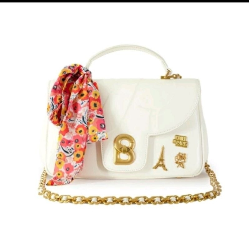 Emily Alma Flap Bag Medium - Le Blanc