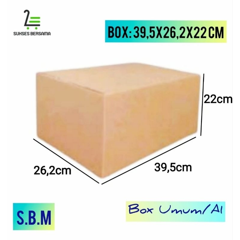 

Box 39.5x26.2x22cm(AMDK 24x600mm)Karton/Kardus/Hampers/box normal