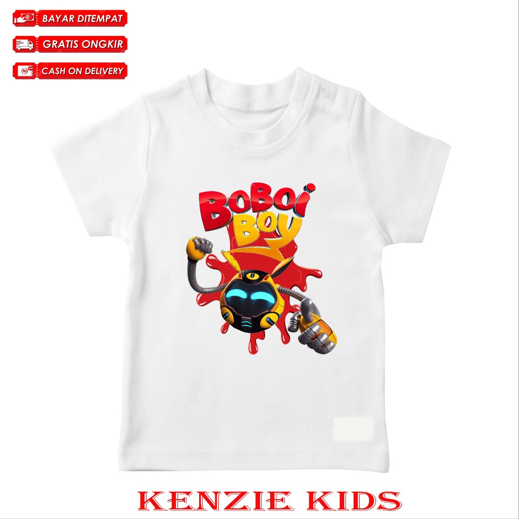 BAJU KAOS ATASAN ANAK MOTIF ROBOT CS BOBOIBOY