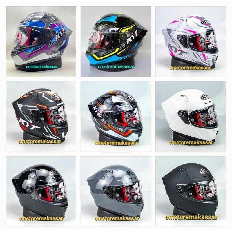 Helm KYT Striker Full Face Solid & Motif SNI DOT Produk Helm KYT Terbaru