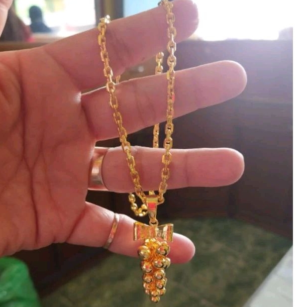 24k set kalung liontin ems kadar 99.99%