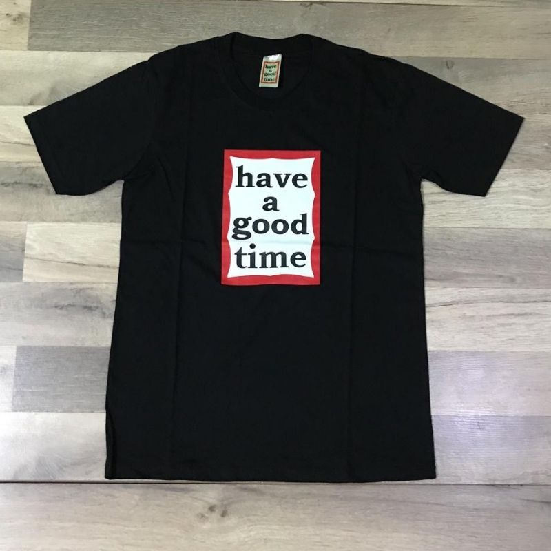 KAOS HAVE A GOOD TIME PREMIUM - T SHIRT/KAOS/BAJU HAVE A GOOD TIME - BASIC FONT - 100% COTTON - TERL