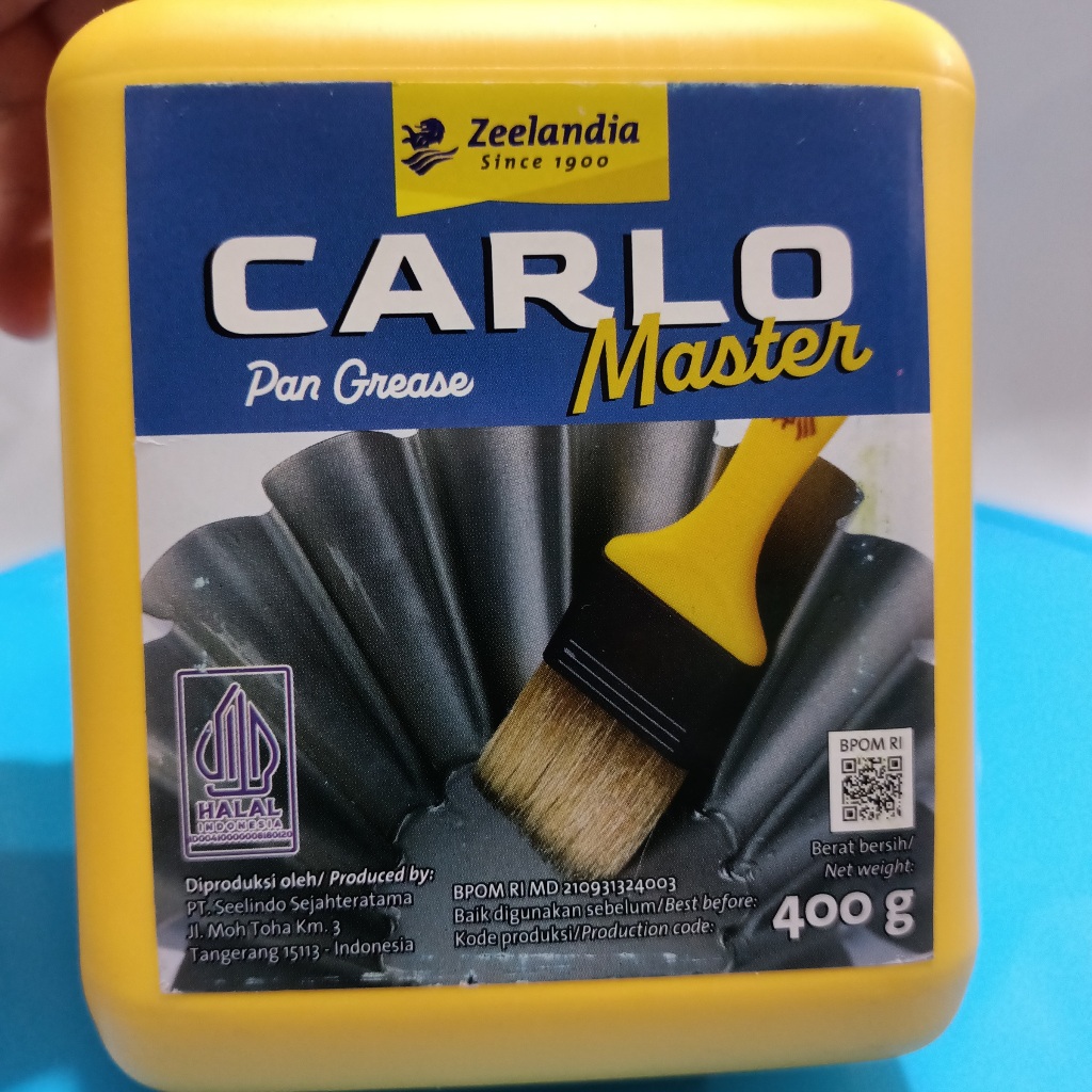 

Carlo master 400gr minyak pengoles loyang