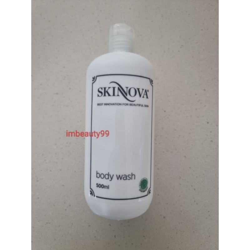 Skinnova Body Wash 500 ml - sabun mandi / tubuh - pelembab & pencerah kulit badan - skinova