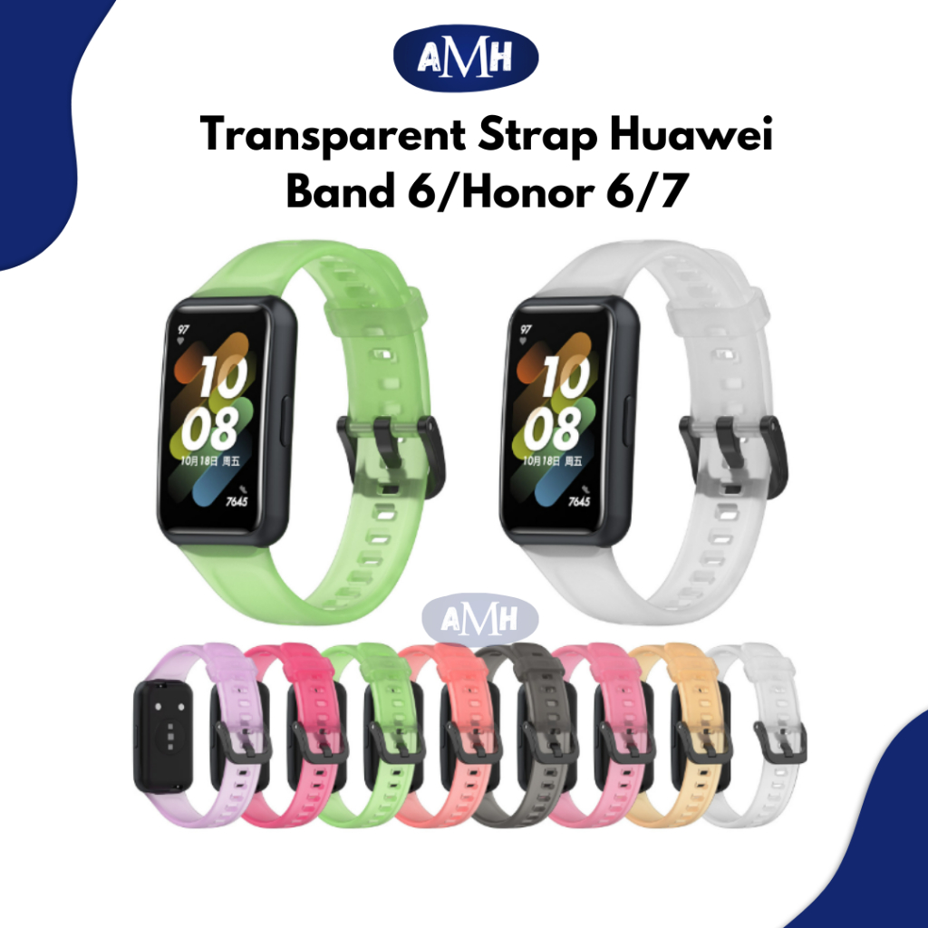 Strap HUAWEl band 6/Honor Band 6/Band 7 Transparent for HUAWEl band 6/Honor Band 6/7