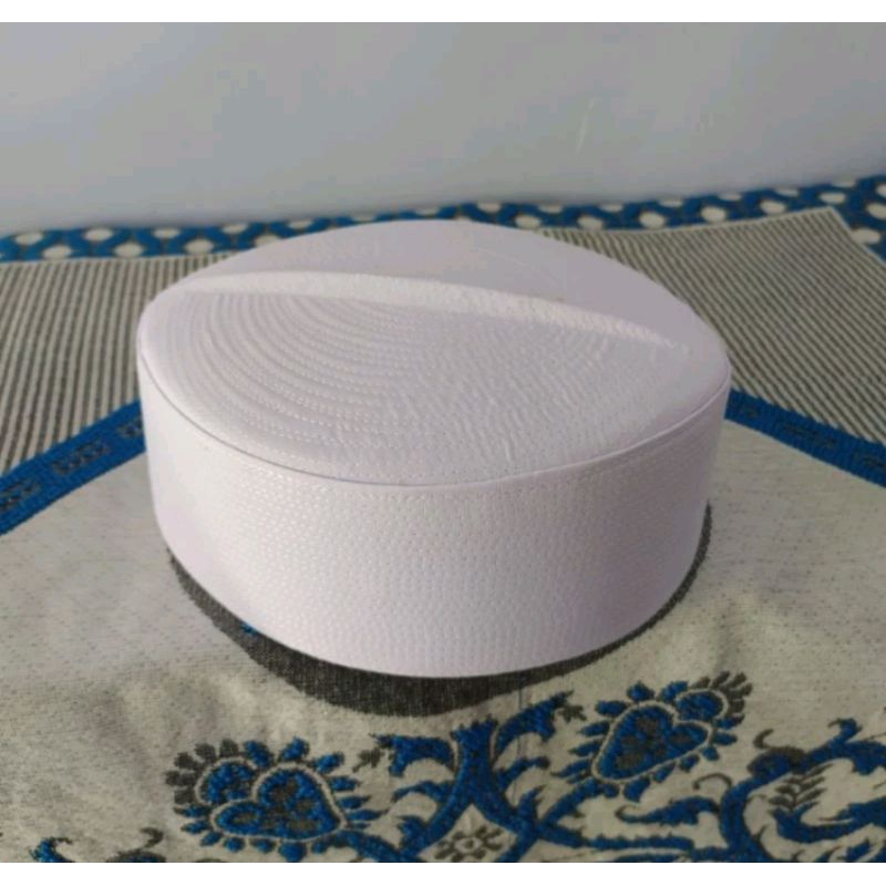 peci haji putih polos murah / kopeah songkok peci kalbut batok kaku terlaris