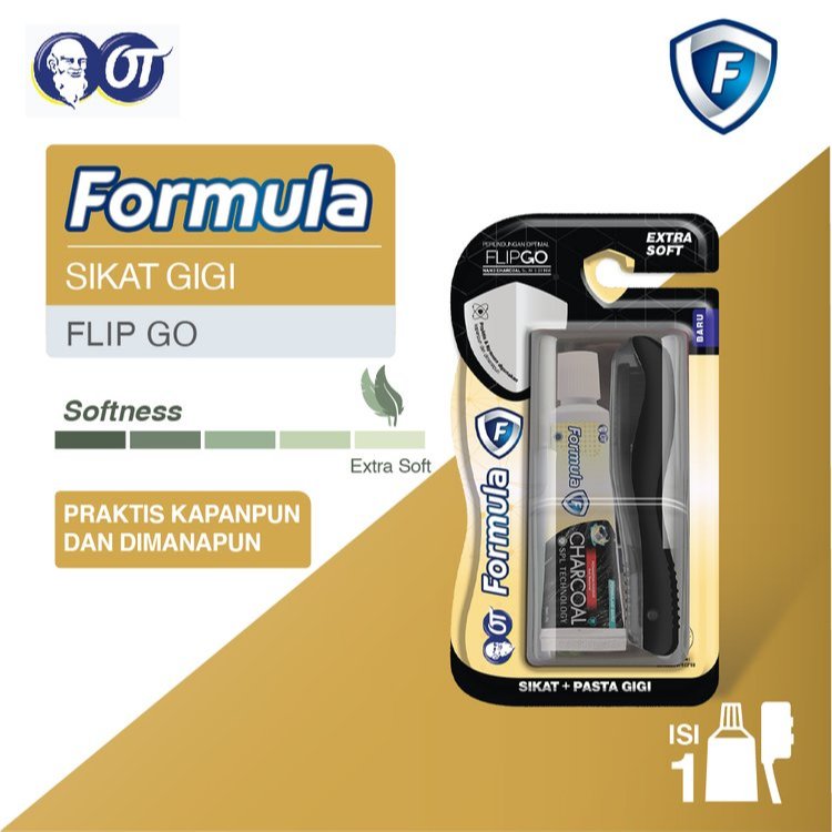 SIKAT GIGI FORMULA FLIP GO CHARCOAL TRAVEL PACK