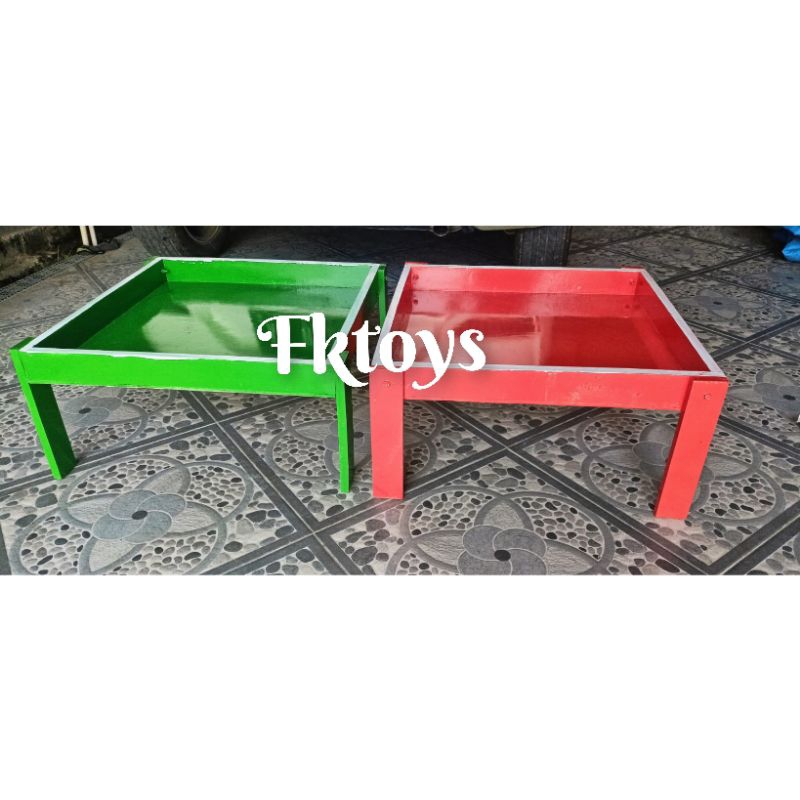 Meja pasir  Lipat Meja  kayu bermain pasir anak mainan edukasi