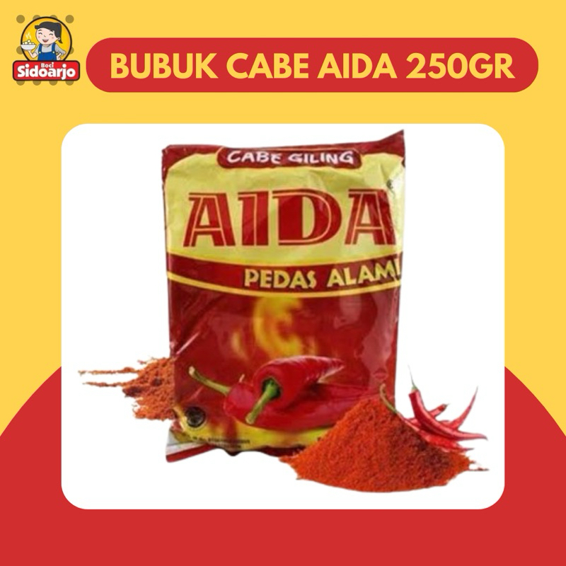 

Cabe bubuk aida 250 gram pedas alami