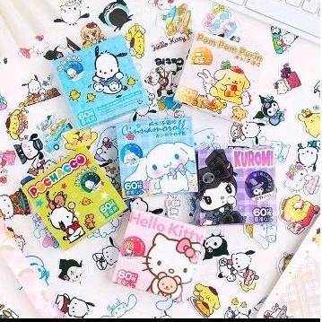 

KIANDAA 60pcs Sticker Sanrio stiker box karakter jurnal scrapbook journal bujo makassar cod