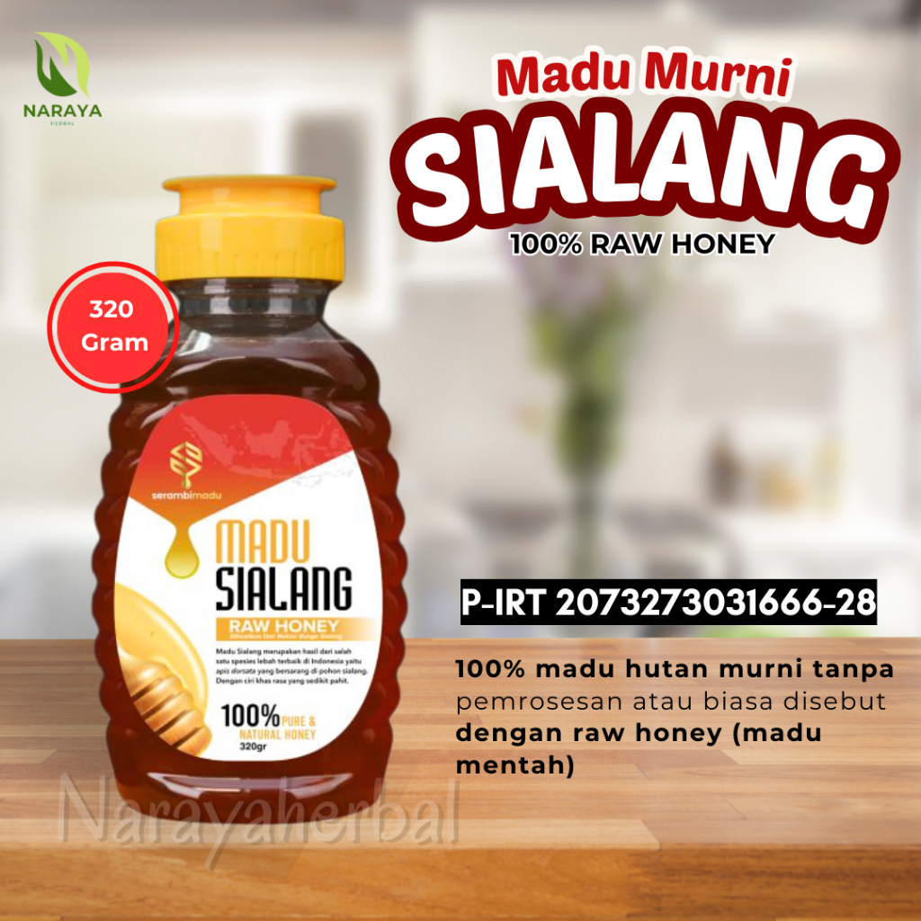 

Madu Murni RAW HONEY Madu Hutan Nektar SIALANG 320 gram