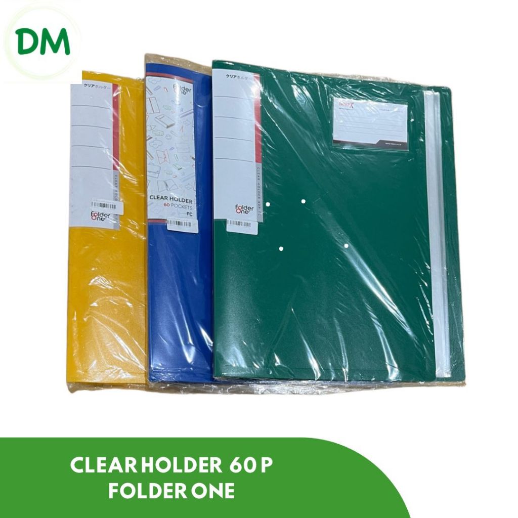 

MAP DOKUMEN CLEAR HOLDER 40 POCKET/60 POCKET FOLDER ONE