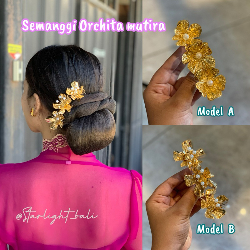 STARLIGHT BALI - Semanggi Orchita Mutiara / Aksesoris Rambut / Semanggi Bali / Aksesoris Bali