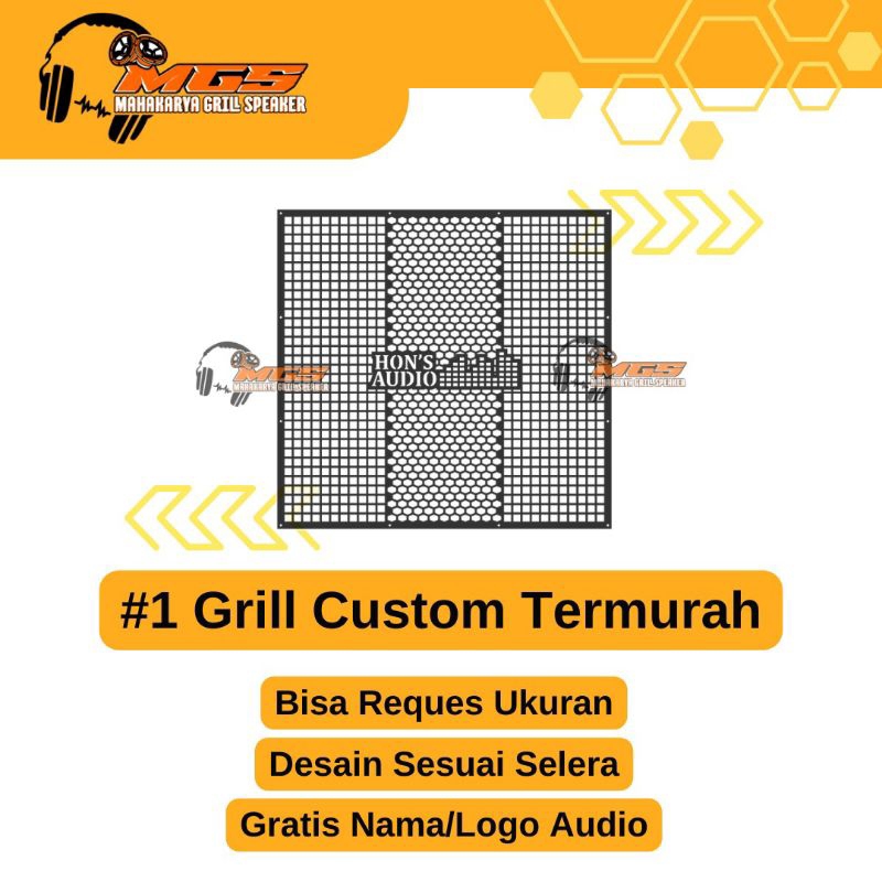 Grill Sound Custom Pro Audio Tutup RAM Speaker
