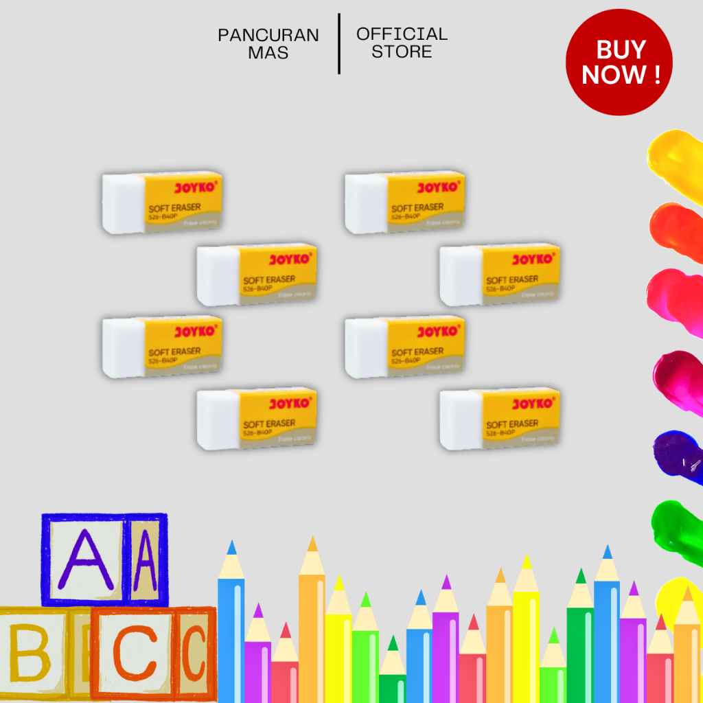 

Eraser / Penghapus Joyko 526-B40P ( 1 pcs )