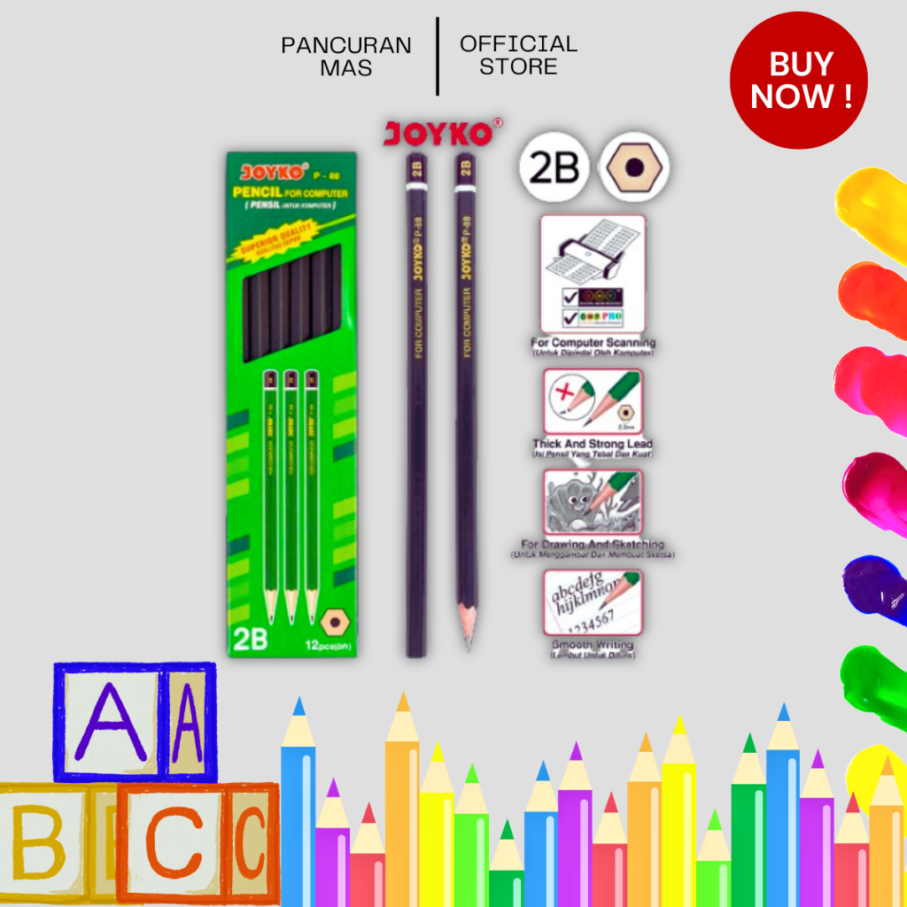 

Pensil Joyko P-88 2B Super Quality ( 1 pcs )