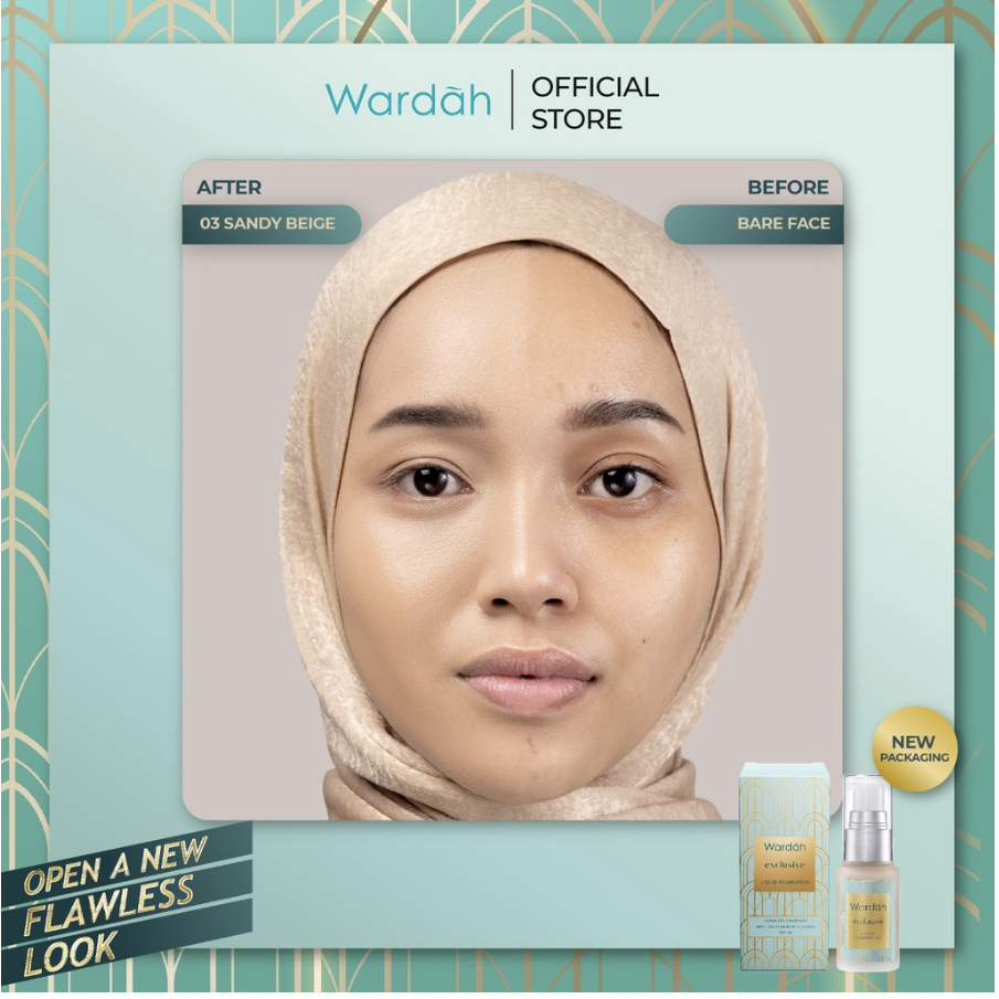 Wardah Original Wardah EXCLUSIVE Liquid Foundation 20ml Wardah Original