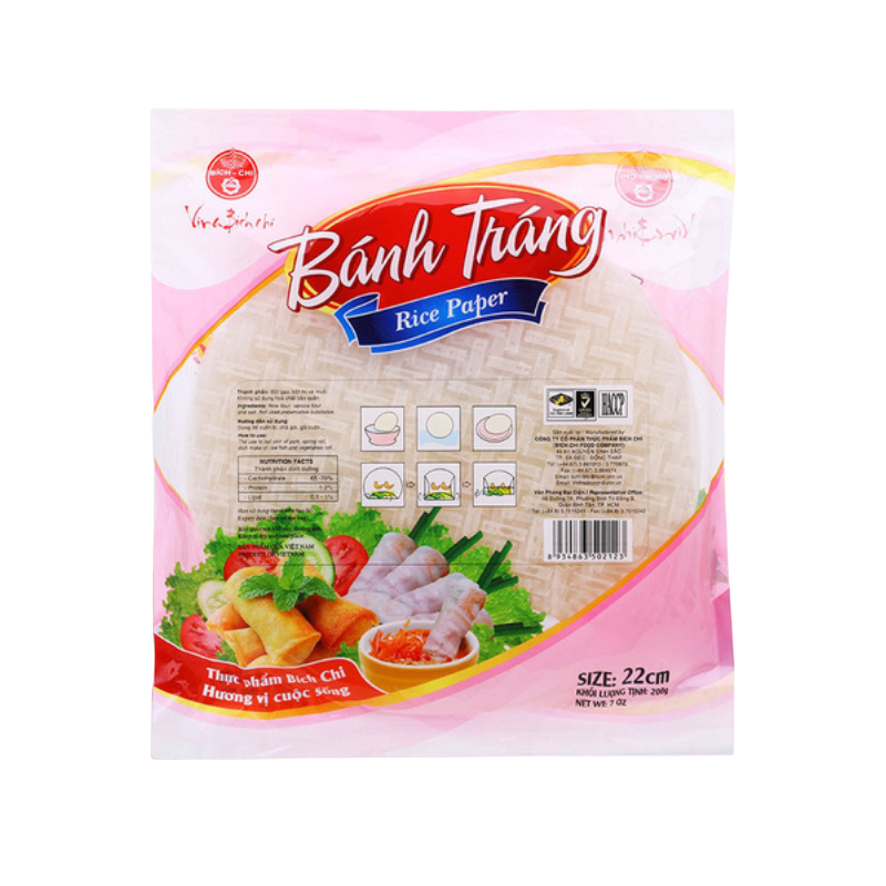 

spring roll rice paper vietnam vina bich chi banh trang 200