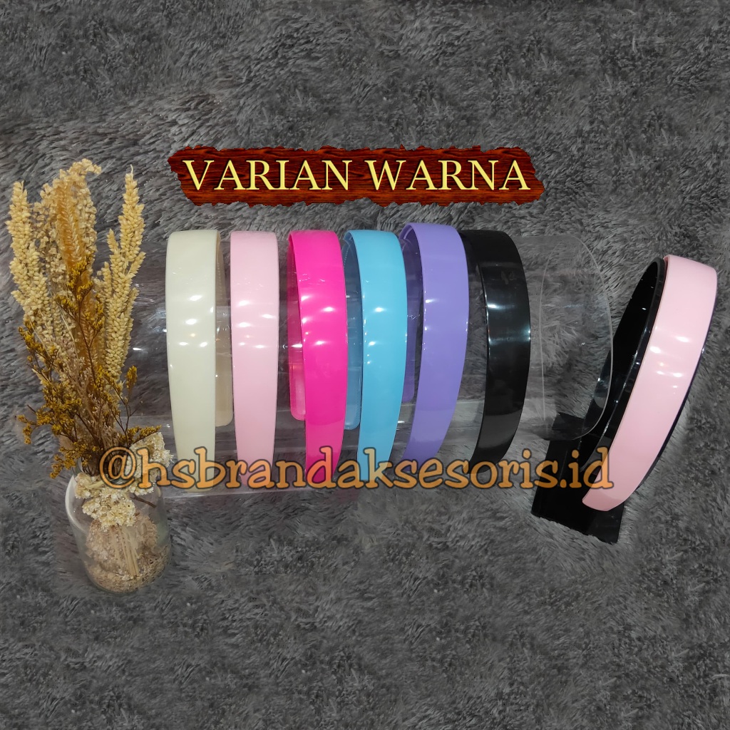 BANDO RAMBUT DEWASA / BANDO RAMBUT GLOSSY PREMIUM / BANDO WARNA / BHM-5514